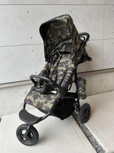 A BATHING APE BAPE KIDS Stroller ABC CAMO Green Used - Picture 1 of 8