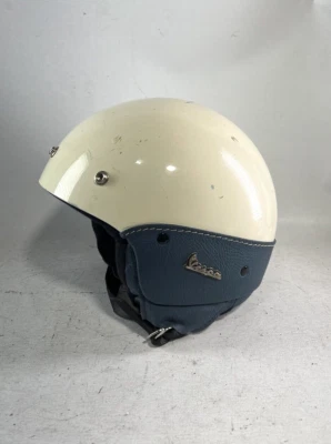 Vintage Demi Jet Vespa taly Leather Scooter Helmet Police? No Visor Great #s3 - Image 1 of 4