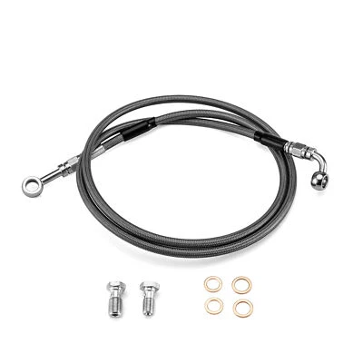 NON ABS Hydraulic Brake Line +10" For Harley Dyna Wide Glide FXDWG 45291-08 - Image 1 of 4