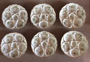 Set of Six(6) Theodore Haviland Limoges Oyster Plates - Picture 1 of 5