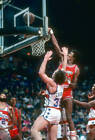Larry Kenon of the Chicago Bulls attempts to slam 1980s Basketball Photo