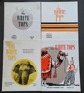 Revistas de circo The White Tops 1945 4 números diferentes - Imagen 1 de 5