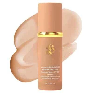 4-in-1 Biomimic Medium Spectrum Foundation SPF50+ Sunscreen Makeup Moisturizing - Picture 1 of 8