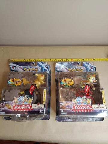 (Lot of 2) Pokemon Diamond and Pearl Attack Bases PIKACHU + CHIMCHAR Series 1 + Cover