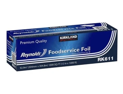 Kirkland Signature Reynolds Foodservice Aluminum Foil Roll RK611 12" X 1000 ft