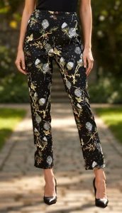 VIE by Victoria Royal Design by Mary Bays verzierte kurze Hose schwarz Größe 8 - Bild 1 von 11