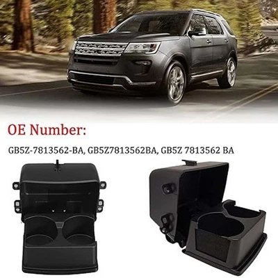 Portavasos consola central delantera para Ford Explorer 2016-2018 - asientos traseros Foto 1 de 4