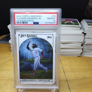 2023 Topps Bob Ross Joy of Baseball Vladimir Guerrero Jr Tit. White /35 PSA 10 - Bild 1 von 2