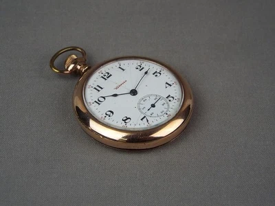 Antique Hampden pocket watch 1906 General Stark 12s model 4 Dueber 10K GF case - Image 1 of 4