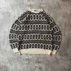 Vintage 90's Heavy Cotton Wool Sweater - Picture 1 of 7