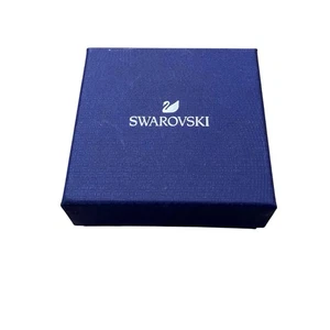 Original Swarovski Box Only EMPTY Blue Foam Top Square - Picture 1 of 10