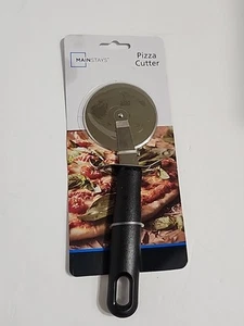 Cortador de pizza de acero inoxidable con rueda ligera ergonómica de 3 pulgadas Mainstays, negro - Imagen 1 de 4