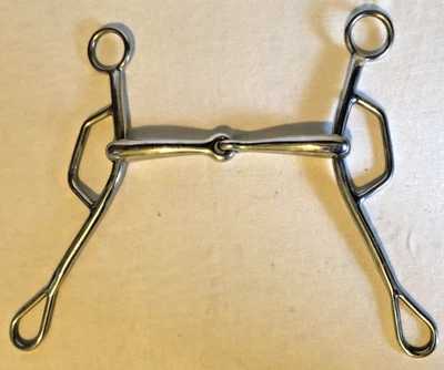 5-1/2" Korsteel Stainless Steel Sliding Gag Bit w/ 8.5" Cheeks - Image 1 of 4