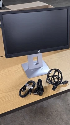 HP EliteDisplay E202 20'' 1600 x 900 IPS LCD LED Widescreen Excellent See Pics - Image 1 of 4