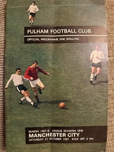 Fulham v Manchester City 1st Division Programme 21/10/1967 - Picture 1 of 1