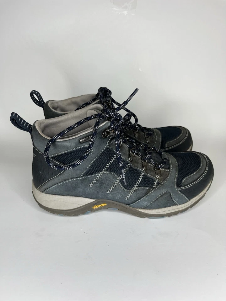 Botines Dansko para mujer talla 39 EE. UU. 8 cuero azul antideslizantes con cordones Foto 1 de 4