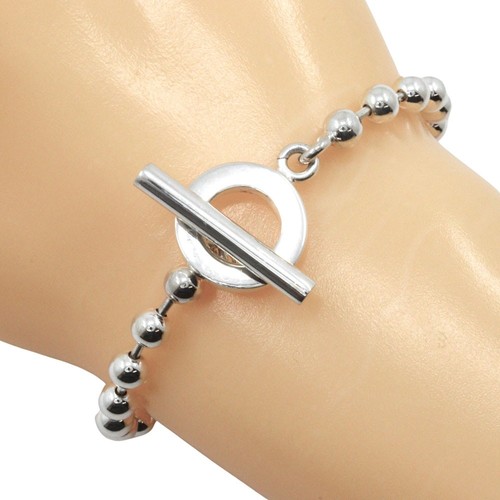 GUCCI toggle Bracciale Catena a Sfera Argento925 15 6g Unisex