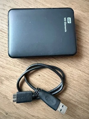 WD 3TB 2,5“ Zoll Elements Portable Externe Festplatte USB 3.0 WDBU6Y0030BBK-05 - Bild 1 von 3