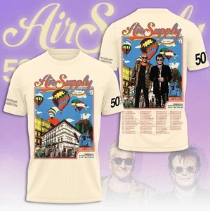 Air Supply 50th Anniversary Celebration Tour 2025 3D T-shirt - Picture 1 of 2