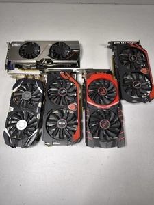 Lot of 5 MSI GPUs - For Parts, Non-Working - Picture 1 of 13