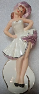 Años 50? Figura de cerámica Pin Up Dancer 9" - Imagen 1 de 4