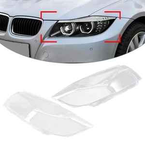 Car Front Headlight Lens Cover For BMW 3 Series E90 Sedan E91 Wagon 05-08 - Picture 1 of 24