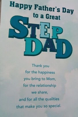 Tarjeta del día del padre para padrastro ENVÍO GRATUITO F74 Foto 1 de 2