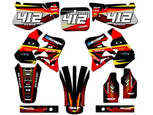 1995-1996 CR 250 R SURGE Red Senge Graphics Kit Compatible with Honda - Bild 1 von 10