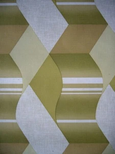 10 m Rolle u. 8,70 m RETRO Tapete altes Druckverfahren 70er Jahre OP ART Rarität - Bild 1 von 6