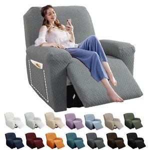 YEMYHOM 4 Pieces Oversized Stretch Recliner Slipcover Latest Jacquard Large R... - Picture 1 of 6