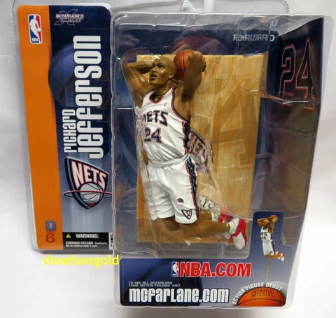 Richard Jefferson, New Jersey Nets, Series 6 McFarlane Figure, New in Box Cover