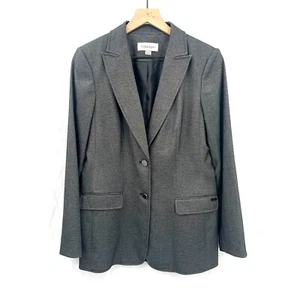 Calvin Klein Gris Carbón 2 Botones Traje Chaqueta Blazer Carrera Negocios Trabajo 8 - Imagen 1 de 13