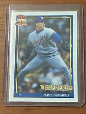 1991 Topps #548 Jamie Navarro Milwaukee Brewers