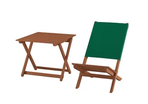 Klappstuhl Strandstuhl Anglerstuhl Gartenstuhl Zusammensteckbar grüner Bezug - Bild 1 von 15
