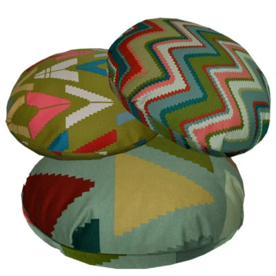 Flat Round Shape Cover*A-Grade Cotton Canvas Floor Seat Chair Cushion Case*LL3 - Image 1 of 2