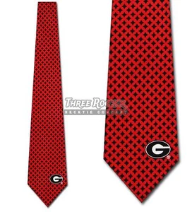 Georgia Bulldogs Neckties Mens Bulldogs Ties Officially Licensed NWT - Picture 1 of 3