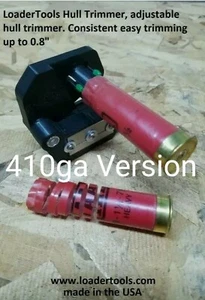410ga Hull Length Trimmer, video listed in description, trim for roll crimping. - Picture 1 of 3