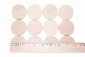 100- Holz Rundkreise Holzscheibe unbearbeitet Kreise Ausschnitt versch. Größen Basteln - Bild 1 von 10