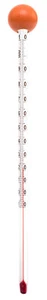 Teethermometer Glas mit Holzkugel Teewasser Tee Einkoch Thermometer Analog - Bild 1 von 7