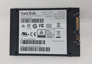 SanDisk 120GB SSD PLUS SDSSDA-120G SSD SATA Internal 2.5" Drive SATA 6G/s - Picture 1 of 5