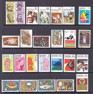 Australia Collection 1971-73 lot 27 Mint unhinged stamps, higher values. - Picture 1 of 1