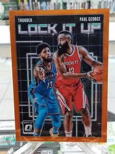 2019 Donruss Optic Paul George Lock It Up Orange Ssp /39 Thunder 6 - Picture 1 of 4