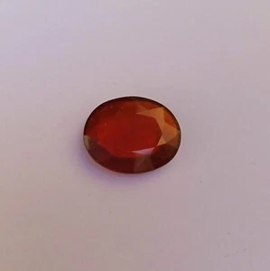 6.2 Carat 13.4x10.8x4.2 MM Natural Reddish Orange Color Hessonite Cut Garnet Gem - Picture 1 of 24