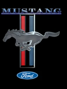 MUSTANG LOGO USA IMPORT T-SHIRT SS COTTON KIDS AND ADULTS SIZES - Picture 1 of 2
