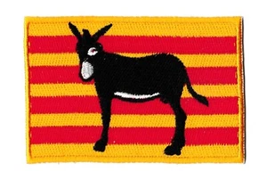 Patch Aufnäher Katalonien Ane Catalan Burro Patch Badge bestickt Thermoaufkleber - Bild 1 von 5