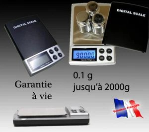 Balance électronique de précision poche 0.1g 0.1 g gr à 2000g 0,1g 0,1gr 0.1gr - Imagen 1 de 1