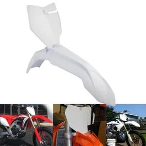 Dirt Bike Enduro Front Fender Mudguard & Number Plate For KTM SX XC EXC 300 450 - Picture 1 of 9