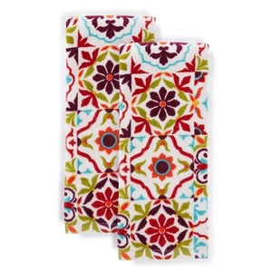 Worn Tiles Kitchen Towel Set, Multicolor, 2 Piece - Picture 1 of 4