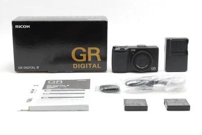 Cámara negra SH932 [EXCELENTE como nueva/caja] RICOH GR DIGITAL IV 10,4 MP de JAPÓN Foto 1 de 4