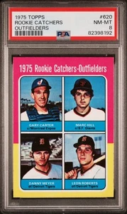 1975 Topps #620 Rookie Catchers Outfielders PSA 8 - Picture 1 of 2